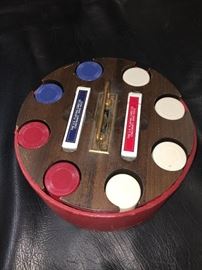 and some cards and chips