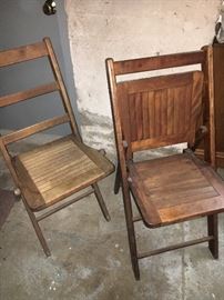 Vintage wooden chairs