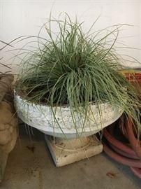 Heavy concrete planters