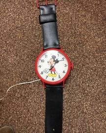 Vintage Mickey Mouse wrist watch wall clock