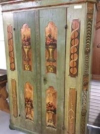 Painted armoire, circa 1820