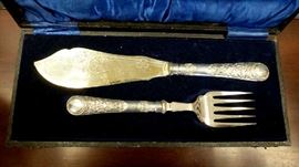 Sheffield plate set, beautiful!