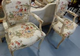 Pair of French armchairs