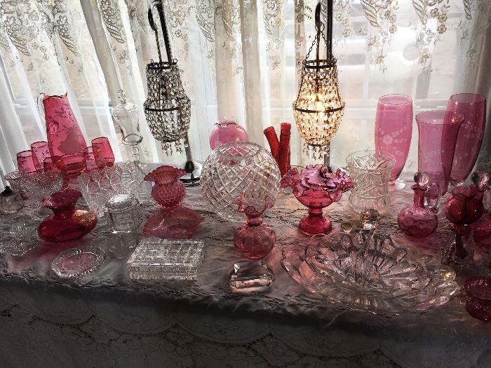 Large Collection of Crystal & Glassware