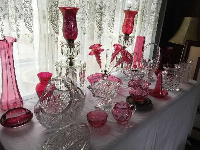 Beautiful Rose Colored Glassware