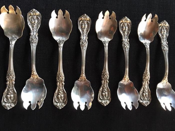 Sterling Silver, Reed & Barton
   Ice Cream Forks, Set of 12
