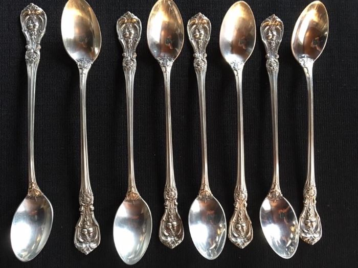 Sterling Silver Reed & Barton
   Iced Tea Spoons, Set of 12