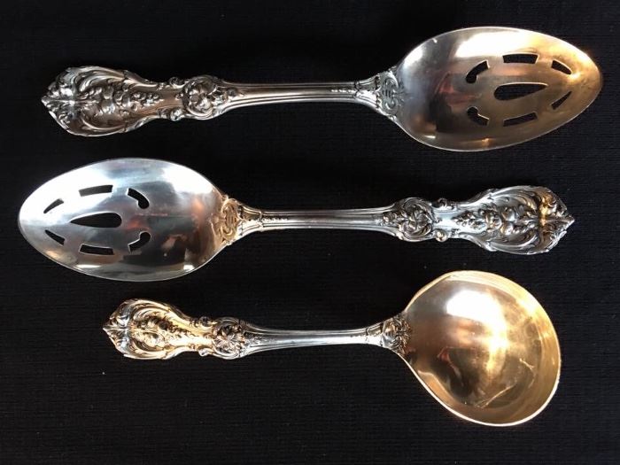 Sterling Silver Reed & Baron 
   Serving Spoons