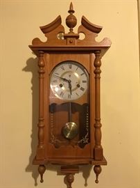 Polaris Wooden Wall Pendalum Clock with Key