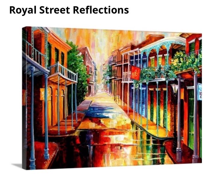 2 Beautifully Framed Prints by Diane Millsap
      "French Quarter Sunshine"
      "Royal Street Reflections"
