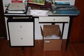 Contemporary Black & White Desk