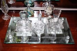 Vanity Tray & Perfume Bottles