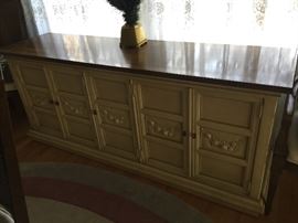 Two tone buffet cabinet
