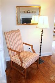 Upholstered armchair still available