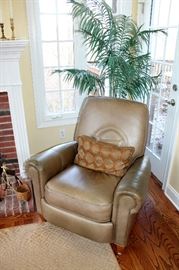 Silk palm tree (chair is sold)