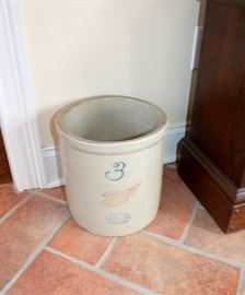 Red Wing #3 crock (chip on back side)