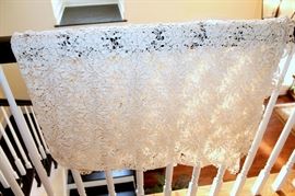Antique crochet tablecloth