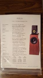 Pr Aerial Acoustics 10T speakers specifications
