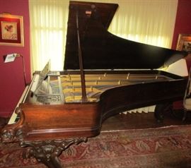 Chickering Rosewood Grand Piano circa 1860