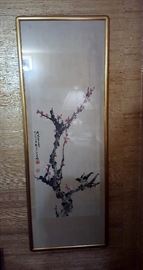 Framed Oriental Scroll