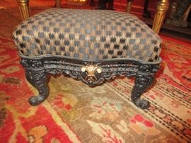 Victorian cast iron footstool