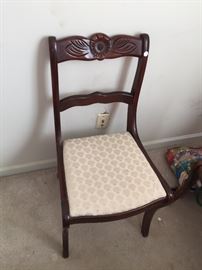 set of 4 chairs with table in next picture