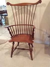 Comb back chair