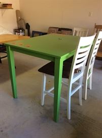 Green high top table