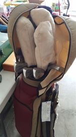 Wilson Staff Dynapower Irons, with bag and contents