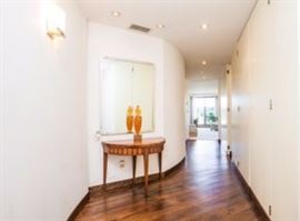 18th Century Continental Marquetry Demi-Lune Table 