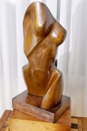 Bronze Abstract Torso of Nude Female