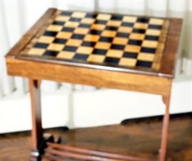 English Regency Rosewood and Satin Wood Games Table