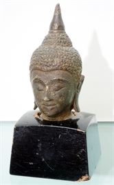 Tibetian Bronze Head Fragment