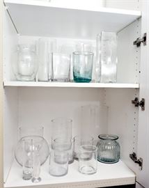 Gp Lot Glass Vases