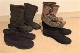 4 Pairs of Gently Used Womens Boots