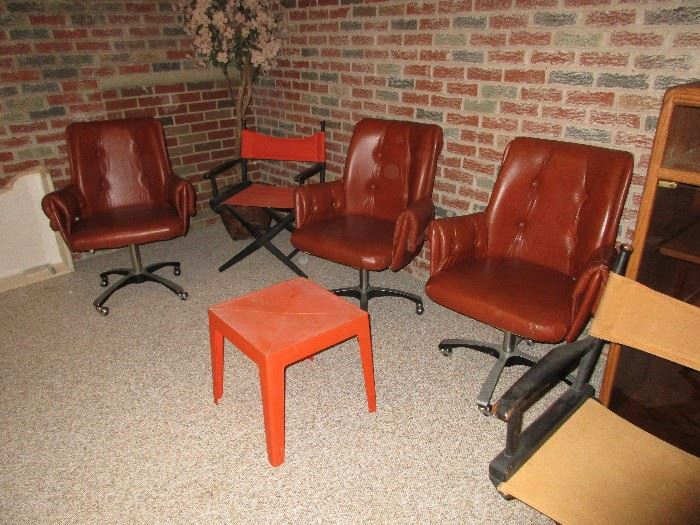Retro chairs, director chairs