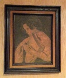 Spanish Vietnam Era Oil on Canvas