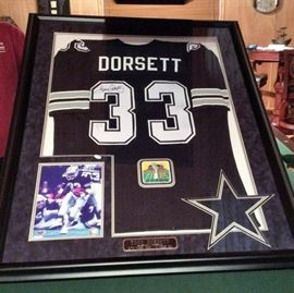 Tony Dorsett Super Bowl Display with COA