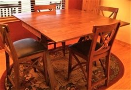 Pine Drop Leaf Pub Height Dining Table