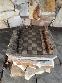 Hand Carved Stone Chess Set