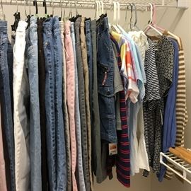 Ladies Large Shirts & Size 14 Pants - some new with tags