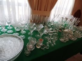 Beautiful glass ware Waterford and Bohemian