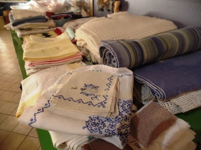 vintage and modern linen