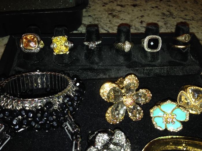 Jewelry: David Yurman, Alexis Bittar, Platinum & Diamond Engagement Ring