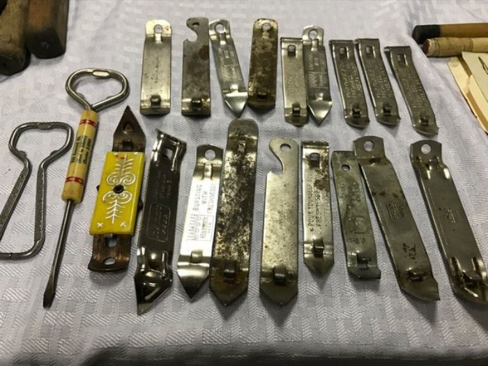 Lot of various bottle openers of different makers and age