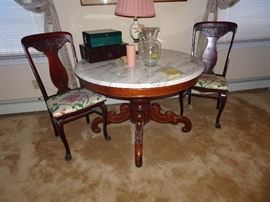 Victorian Marble Top Table