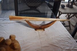 Hand Made Horn Sword On Stand 195.00 