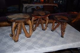 Giraffe Stools Set of 3 