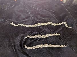 Necklace 120.00 Bracelet 65.00 ea