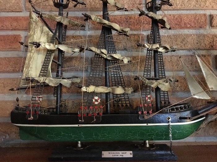 Whaling Ship with Model